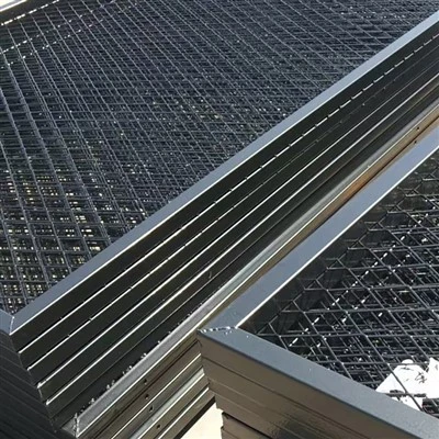 Black Expanded Metal Mesh